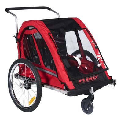 Sepnine BT511 2 in 1 fahrradanhänger und Buggy für Kinder, eeignet1-2 Kinder, altbar