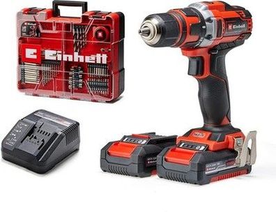 Einhell Akku-Bohrschrauber-Set TE-CD 18/40 Li + 69 (2 x 2,0 Ah) Power X-Change