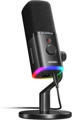 MAONO XLR/USB Mikrofon für Streaming, Dynamisches Mikrofon mit Software (PD100X)