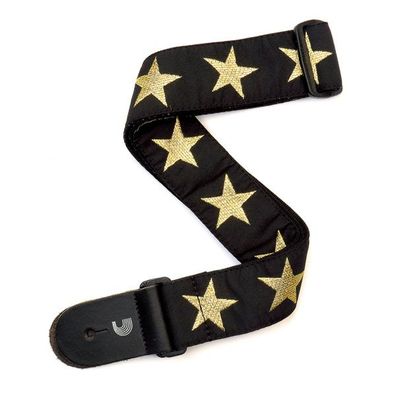 DAddario DAddario Bowery Gold Star Guitar Strap