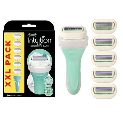 Wilkinson SWORD - Intuition Sensitive Care für Frauen | Rasiergriff + 6 Klingen