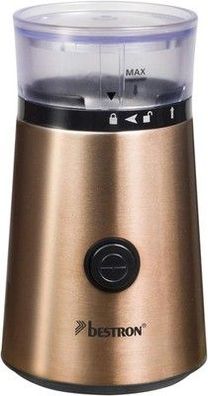 Bestron Elektrische Kaffeemühle mit Edelstahl-Schlagmesser, Füllmenge: 50g, 150W