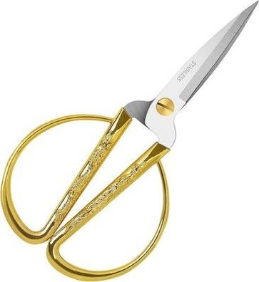 Kuoniiy Schere, Spitz, Super Scharf, Präziser Schnitt, Großer Griff, Länge 17cm