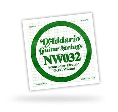 DAddario NW032 Einzelsaite - 032