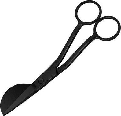 Kuoniiy Applikationsschere, Edelstahl-Nähschere, Stickschere - 15,2 cm, Schwarz