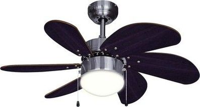 Bestron Deckenventilator mit Beleuchtung, 3 Geschwindkigkeitsstufem, Ø 75 cm