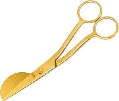 Kuoniiy Applikationsschere, Edelstahl-Nähschere, Stickschere - 15,2 cm, Gold