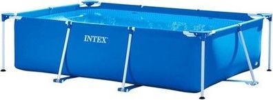 Intex quadratischer Rahmen Pool -Aufstellpool - 300 x 200 x 75 cm, Blau