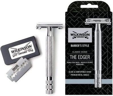 Wilkinson Sword Classic Vintage hochwertiger Rasierhobel inkl. 5 Doppelklingen
