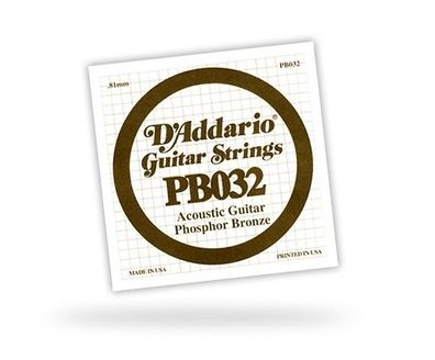 DAddario PB032 Einzelsaite - 032