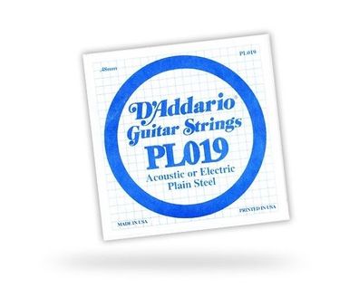 DAddario PL019 Einzelsaite - 019