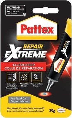 Pattex Repair Extreme, nicht-schrumpfender und flexibler Alles-Kleber (1 x 20 g)