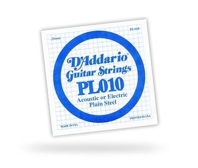 DAddario PL010 Einzelsaite - 010