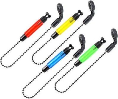 4x Swinger für Karpfenangeln, Angeln, mit Bissanzeiger, rot, gelb, blau, grün