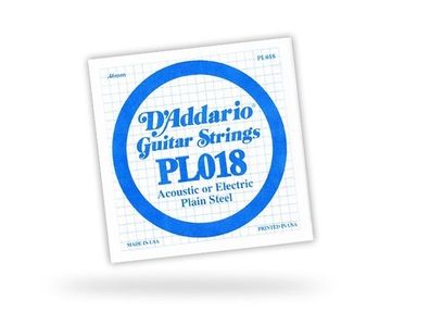 DAddario PL018 Einzelsaite - 018