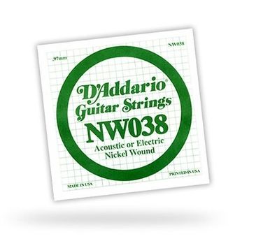 DAddario NW038 Einzelsaite - 038