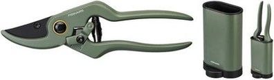 Fiskars Pflanzenschere/Blumenschere mit Halter, Gesamtlänge 19,9 cm, 1075314