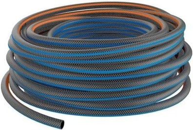 Fiskars X-Series Gartenschlauch 13mm (1/2”) 25 Meter, Schwarz/Blau, Schlauch