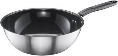 Fiskars Wok, Ø 28 cm, Beschichtete Pfanne, Für alle Kochfelder geeignet, 1072313