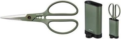 Fiskars Pflanzenschere mit Halter, Urban Plant Care, Gesamtlänge 18,8 cm 1075316