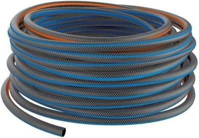 Fiskars X-Series Gartenschlauch 13mm (1/2”) 50 Meter, Schwarz/Blau, Schlauch
