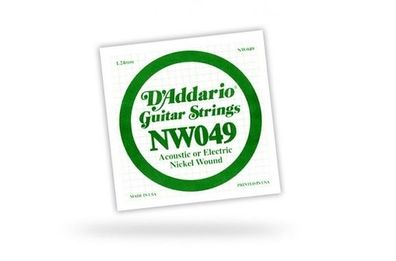 DAddario NW049 Einzelsaite - 049