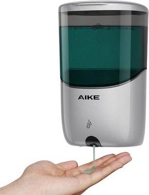 AIKE Seifenspender Automatisch Wandmontage 650ml Silberner Seifen-Spender AK1216
