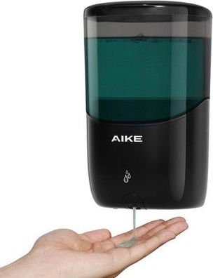 AIKE Seifenspender Automatisch Wandmontage, 650ml Schwarzer Seifenspender AK1216