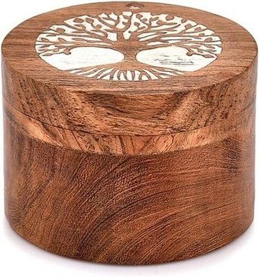 Samhita Holz-Urne Baum des Lebens für Menschliche und Haustier Asche Box, Holz