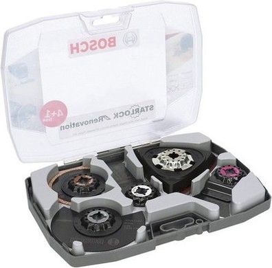 Bosch Professional 5 tlg. Starlock Multitool Set (für Holz, Metall usw) Zubehör