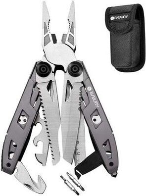 Geschenke für Männer, BIBURY 18-in-1 Taschenwerkzeug, Titan-Griff Design Outdoor