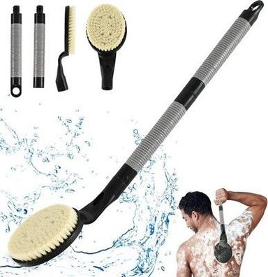 Rückenbürste mit langem Griff zum Duschen, 55,1 cm Rücken-Badebürste für Dusche