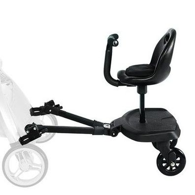 Vihir Trittbrett für Kinderwagen Universal, Buggy Board mit Sitz, Kiddy Board
