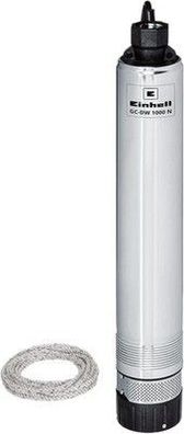 Einhell Tiefbrunnenpumpe GC-DW 1045 N (1000 W, 6500 L/h, 45 m Förderhöhe, 99 mm)