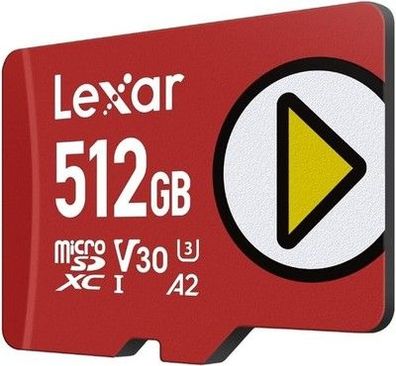 Lexar Play Micro SD Karte 512GB, microSDXC UHS-I, bis zu 205 MB/s Lesen 4K-Video
