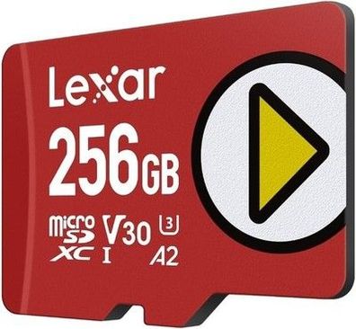 Lexar Play Micro SD Karte 256GB, microSDXC UHS-I bis zu 205 MB/s Lesen, 4K-Video