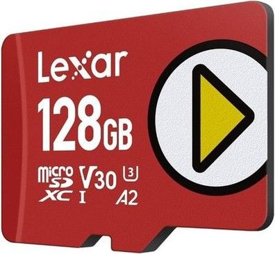 Lexar Play Micro SD Karte 128GB, microSDXC UHS-I, bis 205 MB/s Lesen, 4K-Video