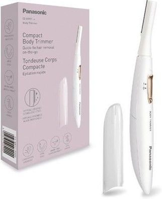 Panasonic ES-WR51 Kompakter Body-Trimmer, Haarentferner Damenrasierer in Weiß