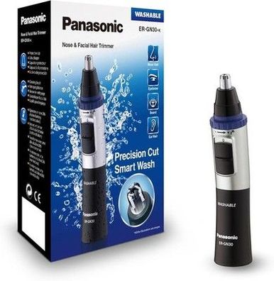 Panasonic Nasen/Ohrhaarschneider ER-GN-30K mit Batteriebetrieb Trimmer Rasierer
