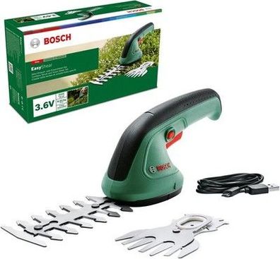 Bosch Grasschere EasyShear (integrierter 3,6V Akku, Akkulaufzeit: 40 min) Garten
