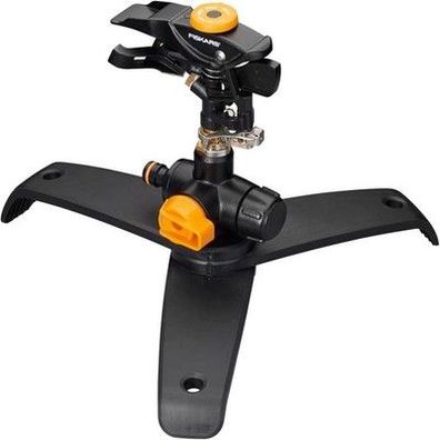 Fiskars Pulsierender Sprinkler XL, On/Off-Ventil, Mit Sprühbildkontrolle, Garten