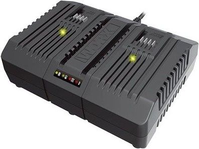 Original WORX WA3883 Dual-Ladegerät – Aufladen von 2X WORX 20V Akkus - 4A