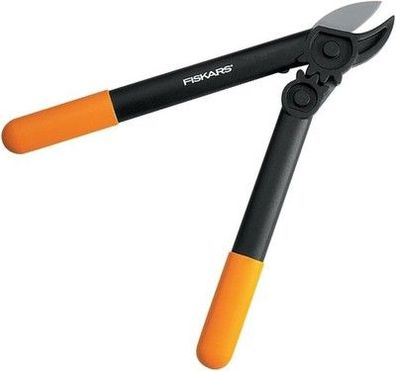 Fiskars PowerGear Amboss-Getriebe-Astschere für trockenes & hartes Holz, Garten