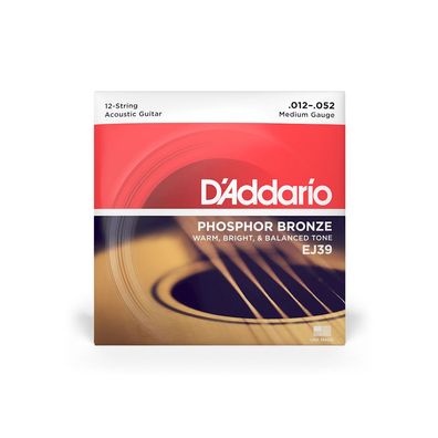 DAddario EJ39 Phosphor Bronze 12-String