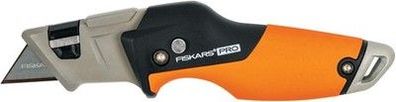 Fiskars Universal-Klappmesser, Länge 17 cm, Rostfreier Stahl/Kunststoff, Messer
