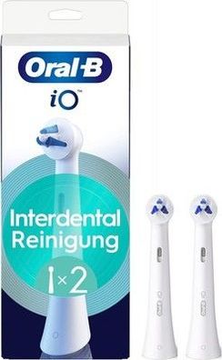 Oral-B iO Interdental Reinigung – Original 2x Aufsteckbürsten Zahnbürstenaufsatz