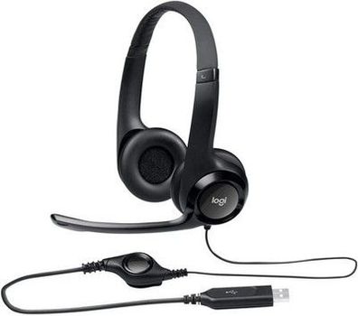 Logitech H390 Kopfhörer mit Mikrofon, Stereo-USB-Headset, PC Gaming Zubehör