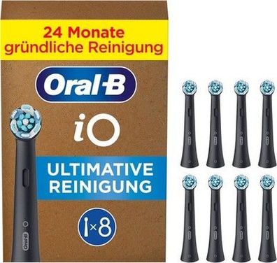 Oral-B iO Ultimative Reinigung Aufsteckbürsten für elektrische Zahnbürste, 8 STK