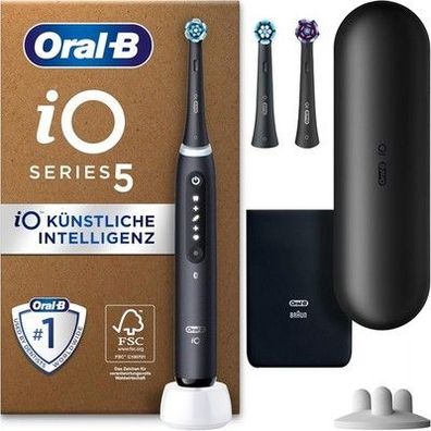 Oral-B iO Series 5 Plus Edition Elektrische Zahnbürste + 3 Bürsten & Reiseetui