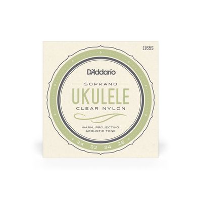 DAddario EJ65S Ukulele Clear Nylon